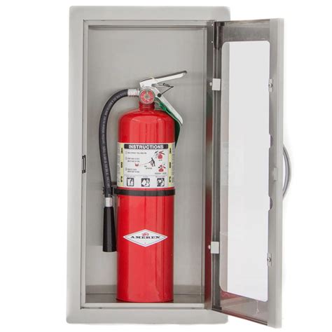 fire extinguisher stainless steel cabinets|fire extinguisher cabinets semi recessed.